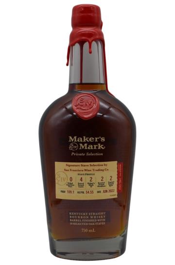 Maker's Mark Cask Strength SFWTC Private Barrel Stave Selection #1 Kentucky Straight Bourbon Whiskey