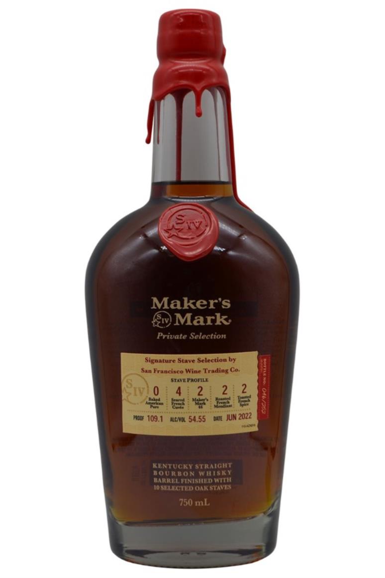 Maker's Mark Cask Strength SFWTC Private Barrel Stave Selection #1 Kentucky Straight Bourbon Whiskey