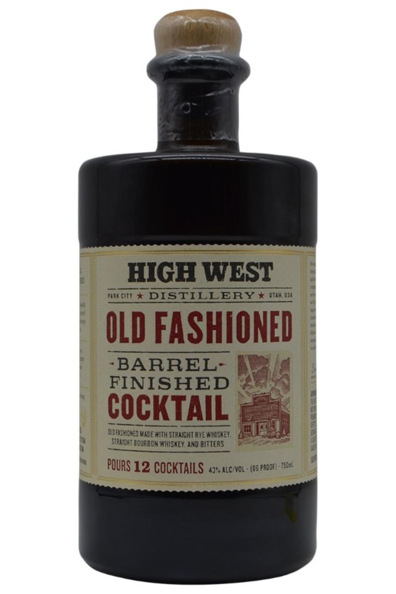 High West Distillery Old Fashioned Barrel Finished Cocktail