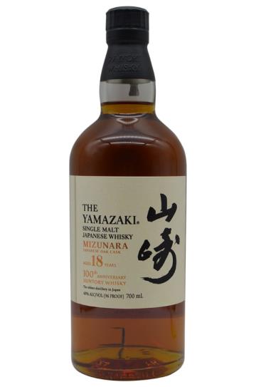 Suntory The Yamazaki Mizunara Japanese Oak Cask 100th Anniversary 18 Year Old Single Malt Whisky