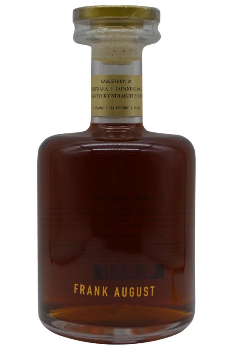 Frank August Case Study #1 Mizunara Japanese Oak Cask Small Batch Straight Bourbon