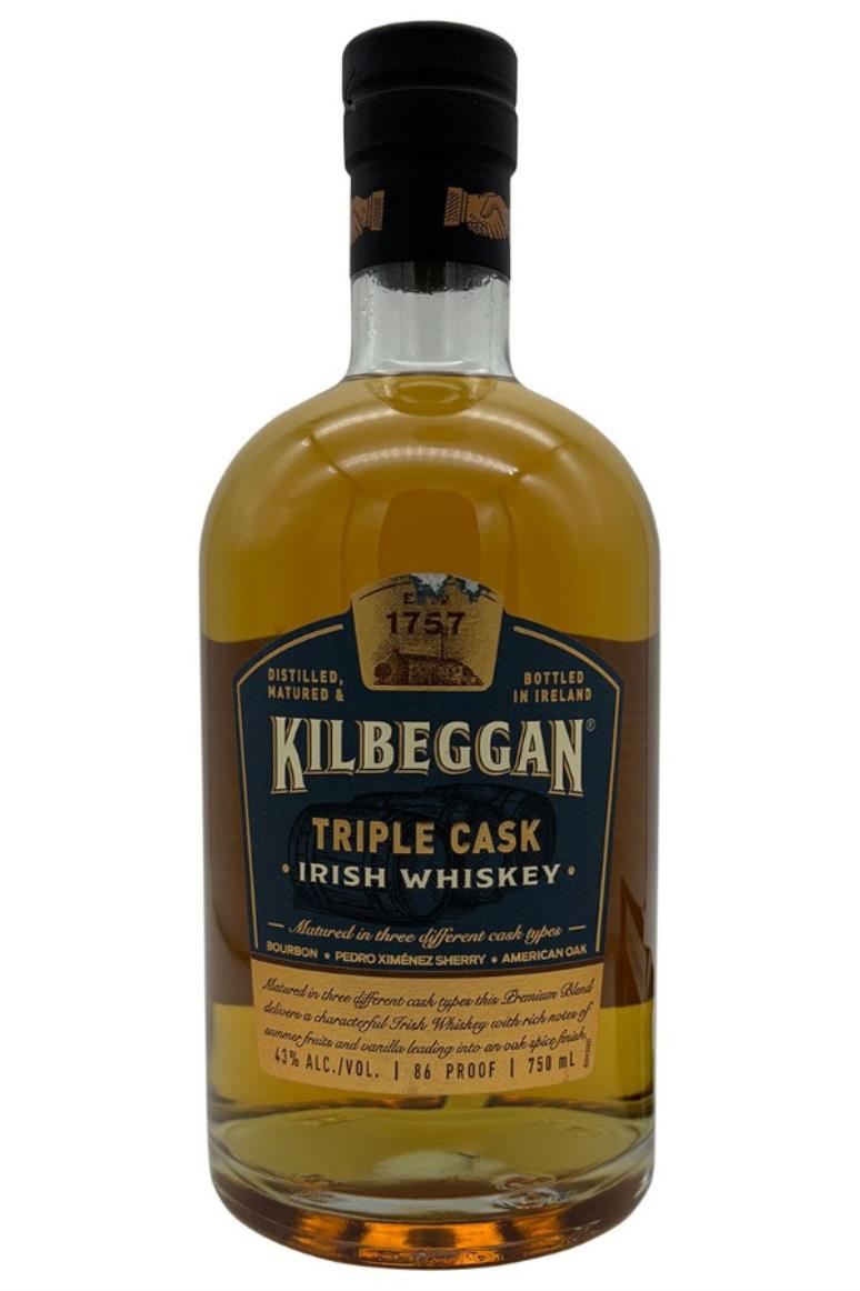 Kilbeggan Triple Cask Irish Whiskey
