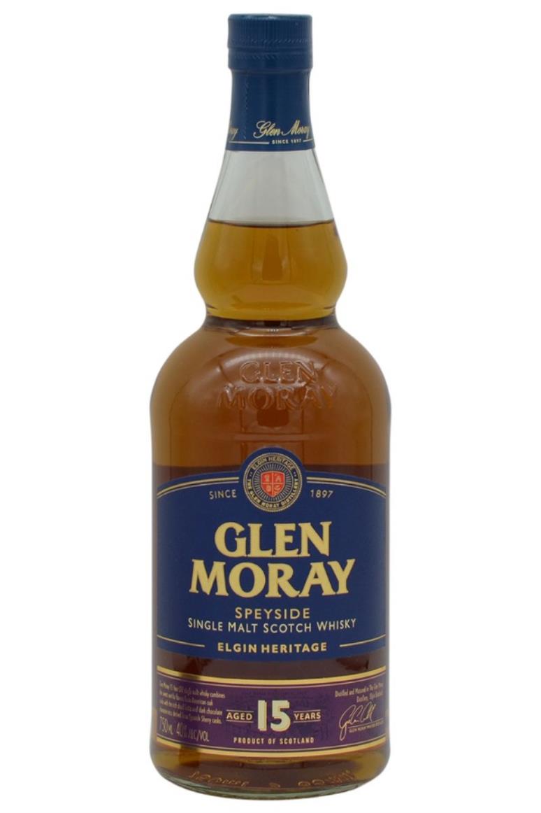 Glen Moray Elgin Heritage 15 Year Old Single Malt Scotch Whisky
