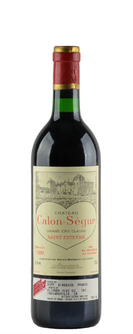 1989 Calon Segur Bordeaux Blend