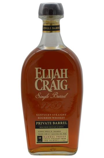 Elijah Craig Barrel Proof SFWTC Private Barrel 10 Year Kentucky Straight Bourbon Whiskey