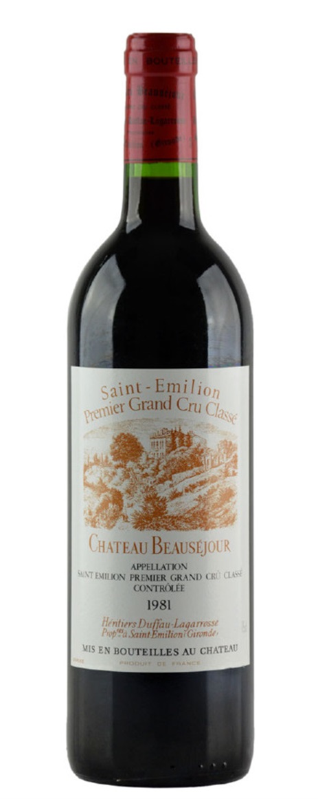 1982 Beausejour (Duffau Lagarrosse) Bordeaux Blend