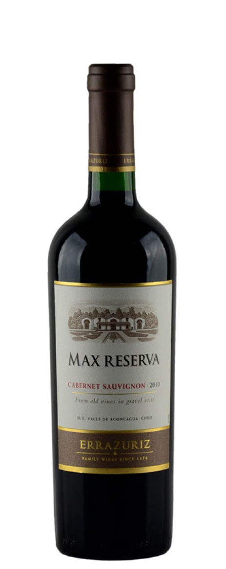 2010 Errazuriz Cabernet Sauvignon Max Reserva