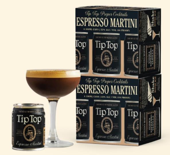 Tip Top Espresso Martini Cocktail 100ml Can