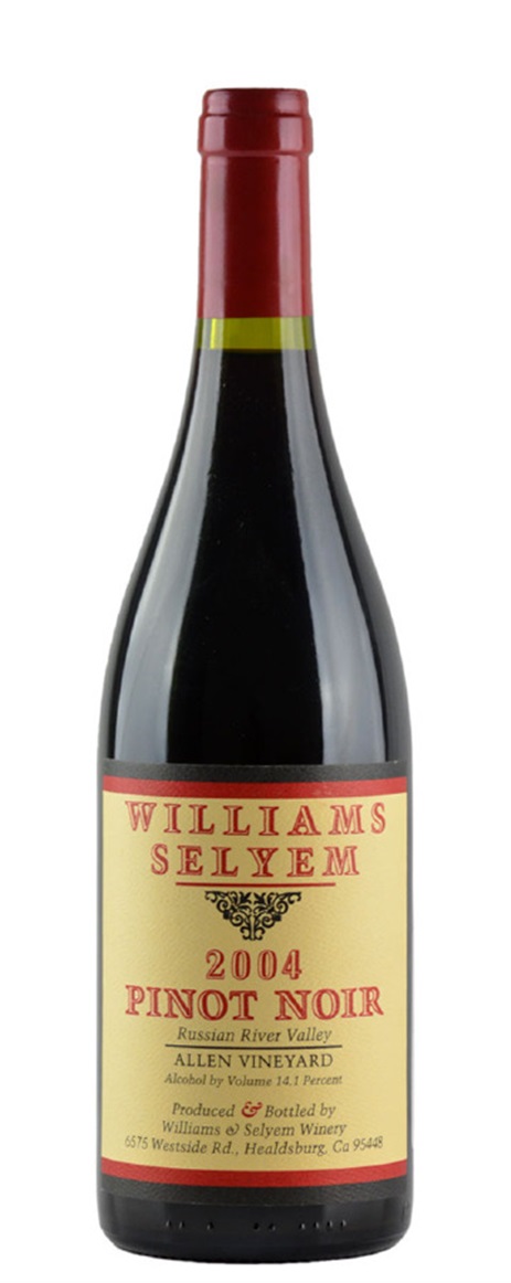 2004 Williams Selyem Pinot Noir Allen Vineyard