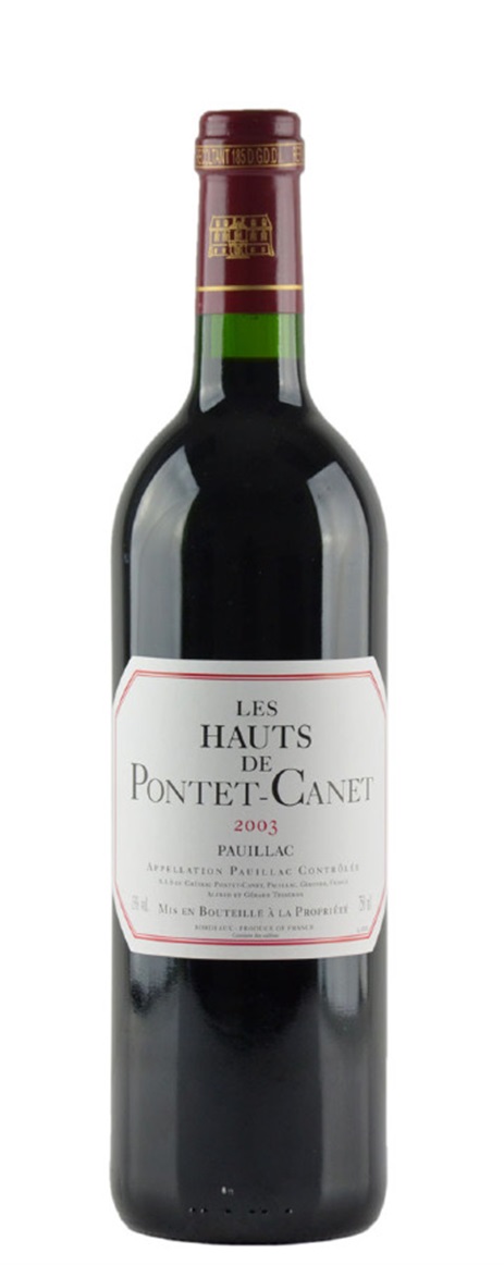 2003 Hauts de Pontet-Canet Bordeaux Blend