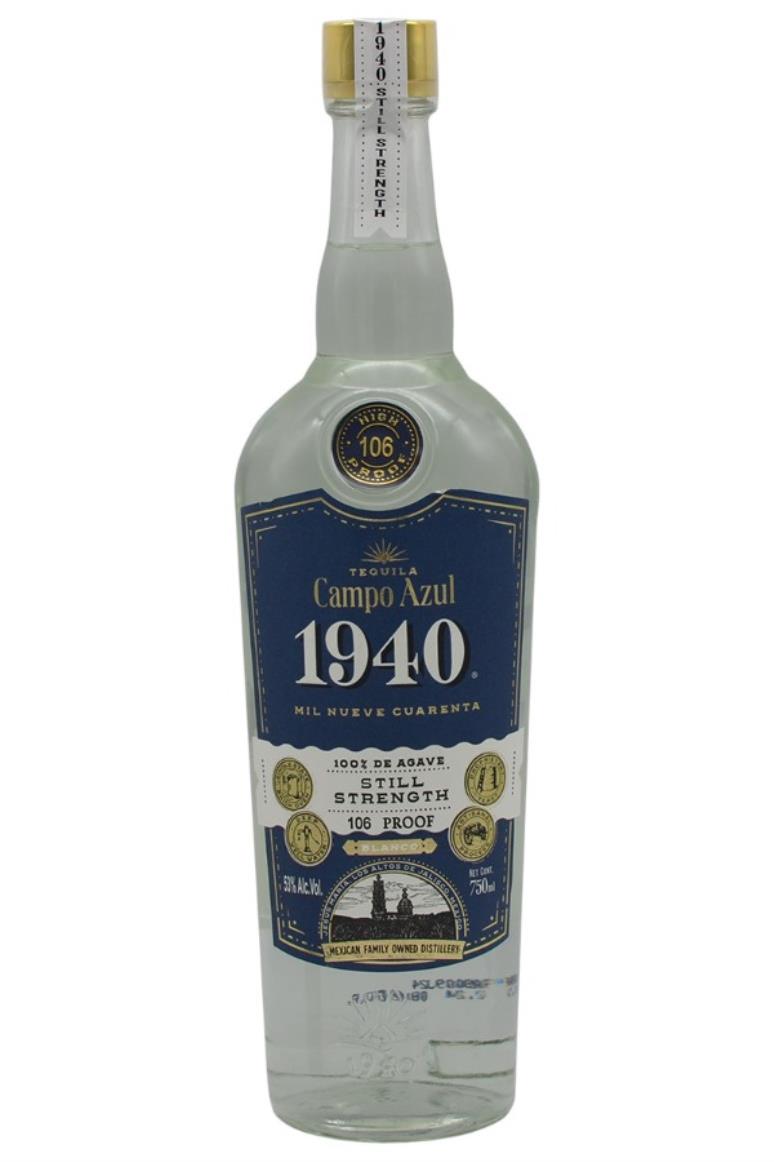 Campo Azul 1940 Still Strength Blanco Tequila