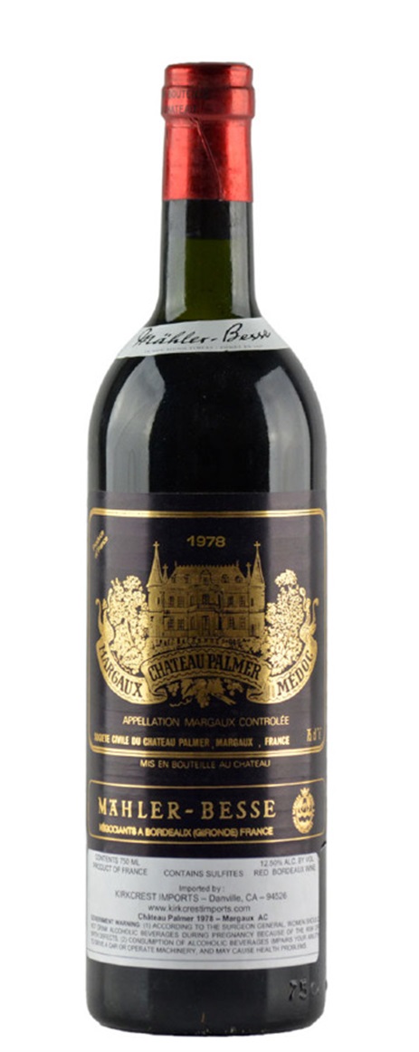 1981 Chateau Palmer Bordeaux Blend