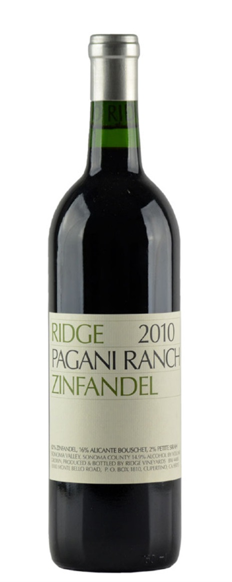 2011 Ridge Zinfandel Pagani Ranch