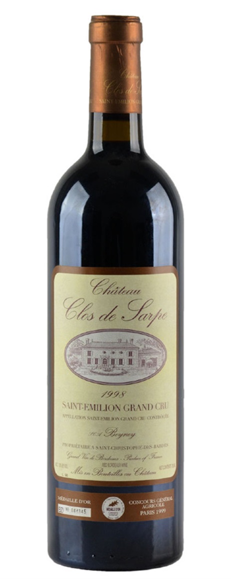 1998 Clos de Sarpe Bordeaux Blend
