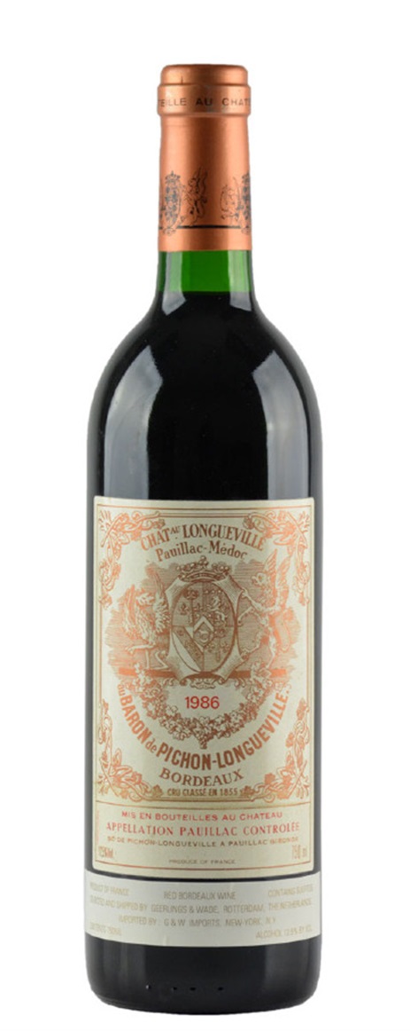 1986 Pichon-Longueville Baron Bordeaux Blend