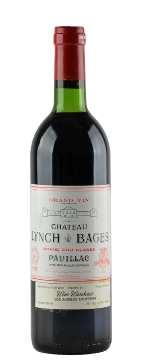 1982 Lynch Bages Bordeaux Blend