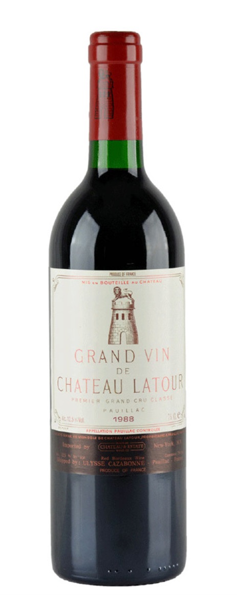 1988 Chateau Latour Bordeaux Blend