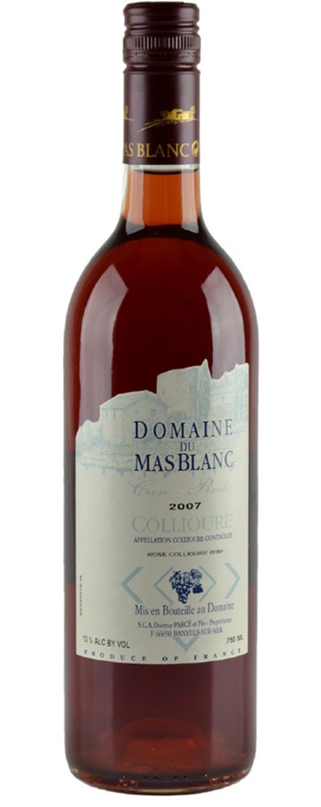 2007 Domaine du Mas Blanc (Dr Parce) Collioure Can Rede Rose