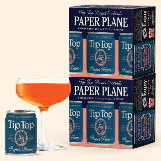 Tip Top Paper Plane Cocktail 100ml Can