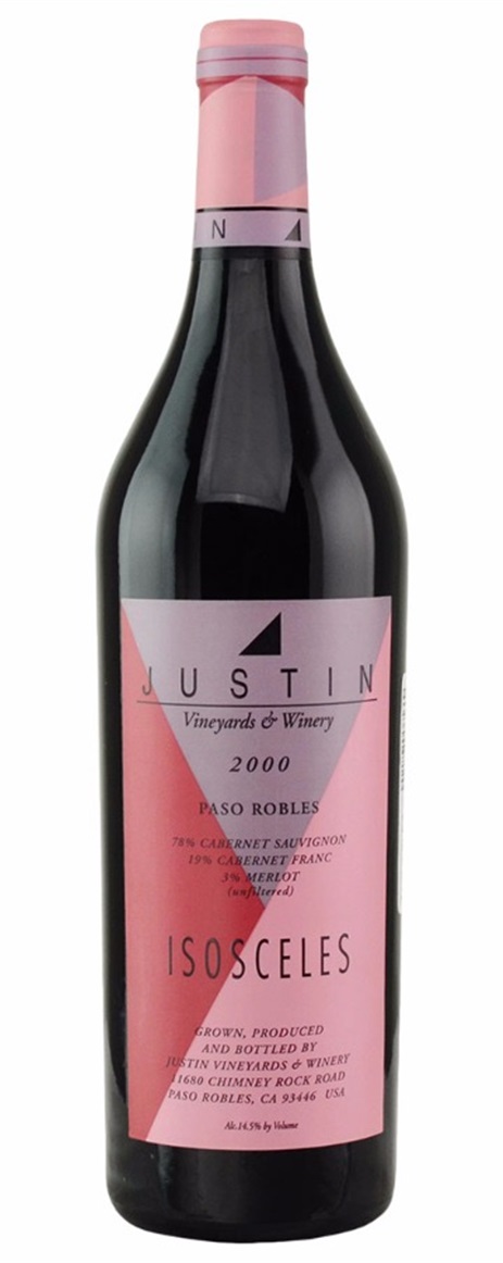 2000 Justin Vineyard Isosceles Proprietary Red Wine