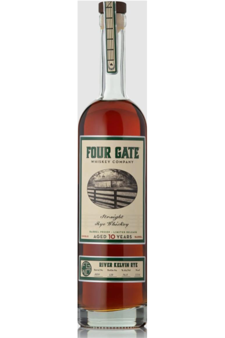 Four Gate River Kelvin 10 Year Old Straight Rye Whiskey