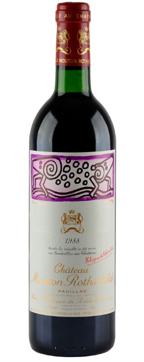 1988 Mouton-Rothschild Bordeaux Blend