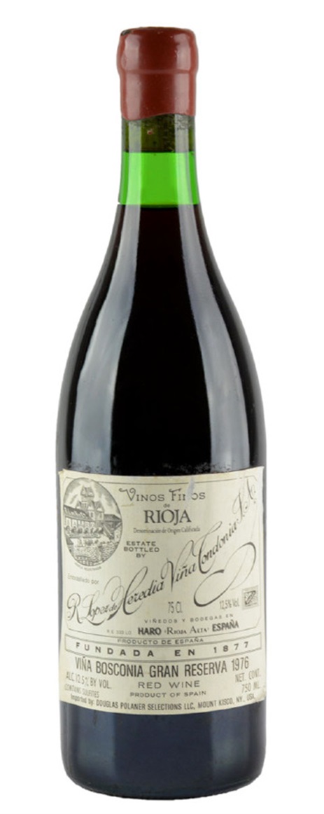 1976 Lopez De Heredia Rioja Vina Bosconia Reserva