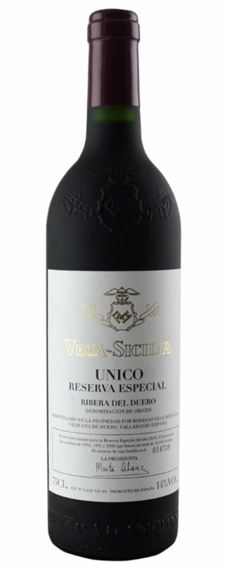 NV Vega Sicilia 2014 Release Unico Reserva Especial