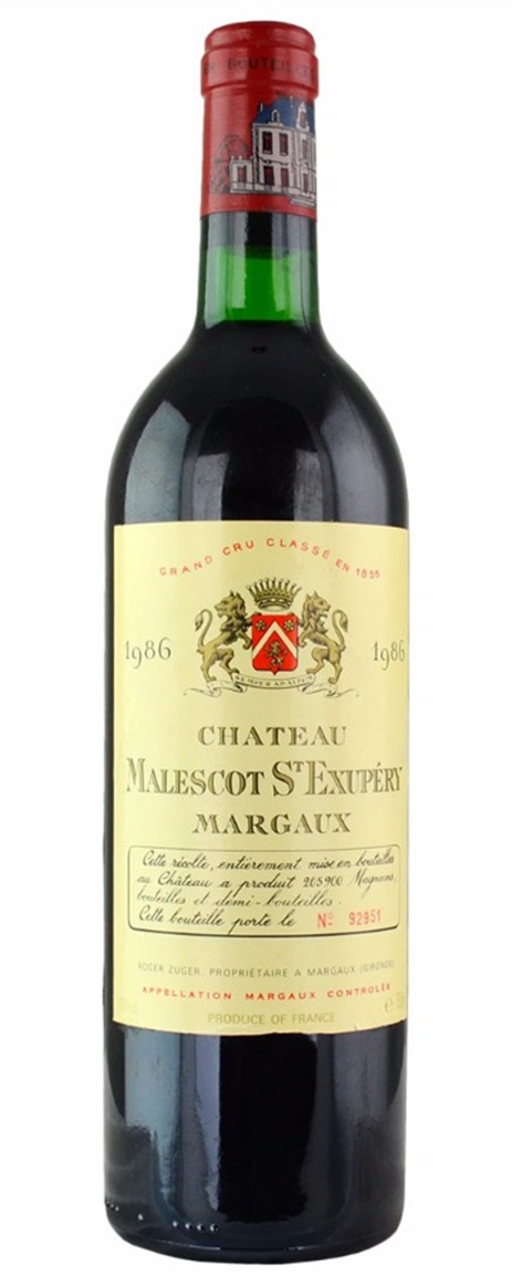 1986 Malescot-St-Exupery Bordeaux Blend