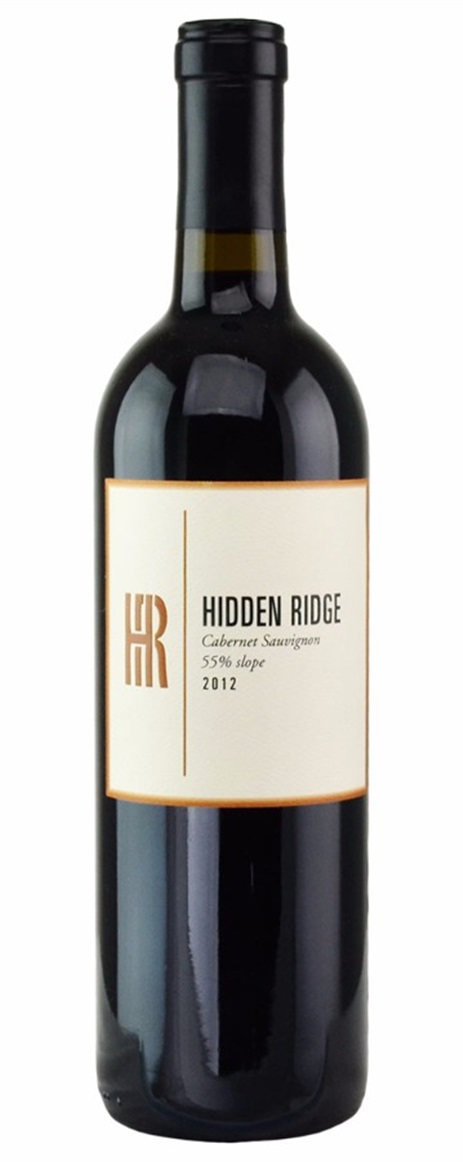 2012 Hidden Ridge Cellars Cabernet Sauvignon 55 degree slope