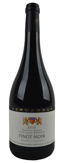 2010 Bernardus Pinot Noir Rosella's Vineyard