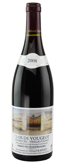 2008 Domaine Gerard Raphet Clos Vougeot Vieilles Vignes