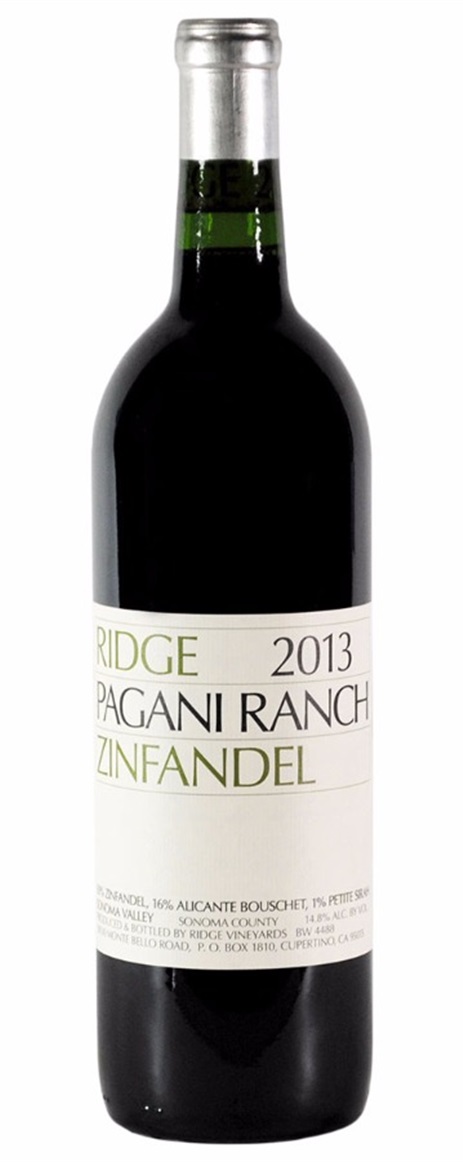 2013 Ridge Zinfandel Pagani Ranch