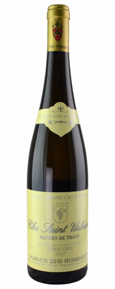 2012 Domaine Zind Humbrecht Pinot Gris Rangen de Thann Clos St Urbain
