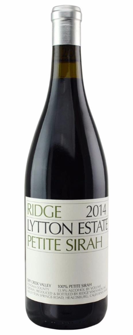 2014 Ridge Lytton Estate Petite Sirah