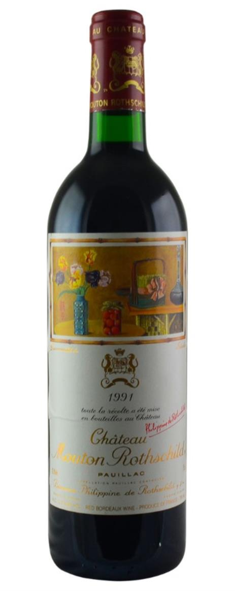 1991 Mouton-Rothschild Bordeaux Blend
