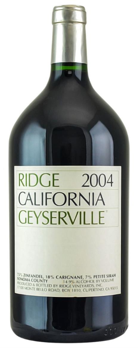 2004 Ridge Geyserville Proprietary Red Wine