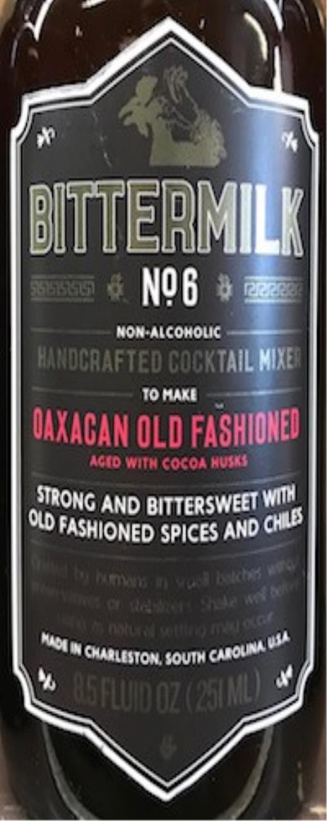 Bittermilk No. 6 Oaxacan Old Fashioned Cocktail Mixer