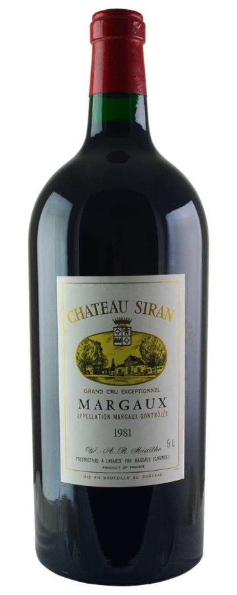 1981 Siran Bordeaux Blend