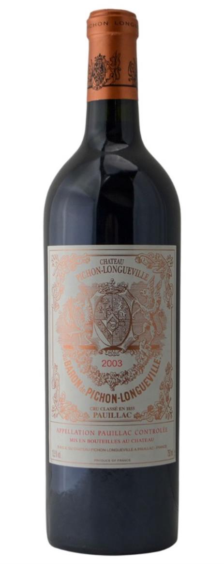 2003 Pichon-Longueville Baron Bordeaux Blend