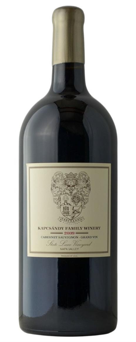 2009 Kapcsandy Family Winery Cabernet Sauvignon Grand Vin  State Lane Vineyard