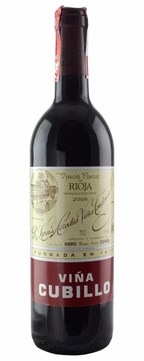 2008 Lopez De Heredia Rioja Vina Cubillo