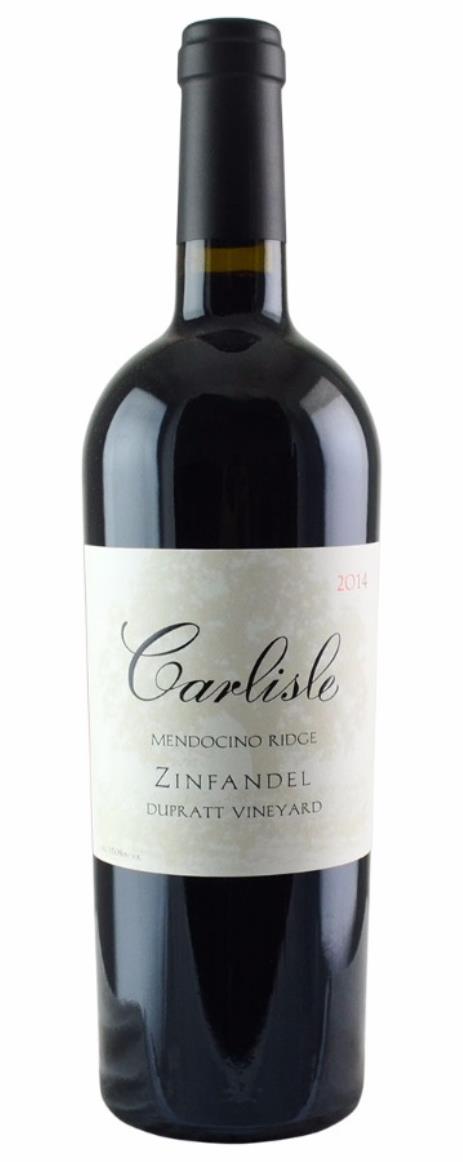 2014 Carlisle Winery Zinfandel DuPratt Vineyard
