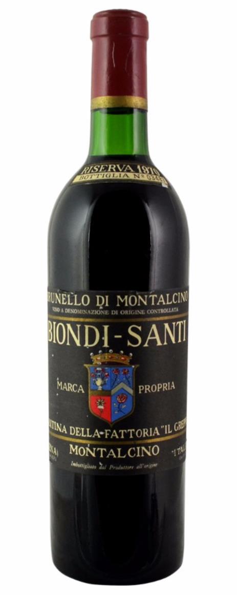 1970 Biondi Santi Brunello di Montalcino Riserva