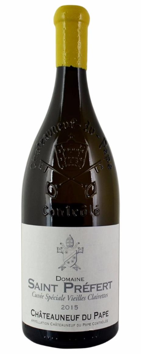 2015 Domaine de Saint-Prefert Chateauneuf du Pape Cuvee Speciale Vieilles Vignes Clairette