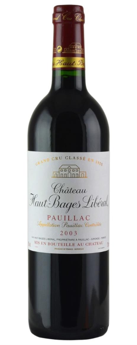 2003 Haut Bages Liberal Bordeaux Blend