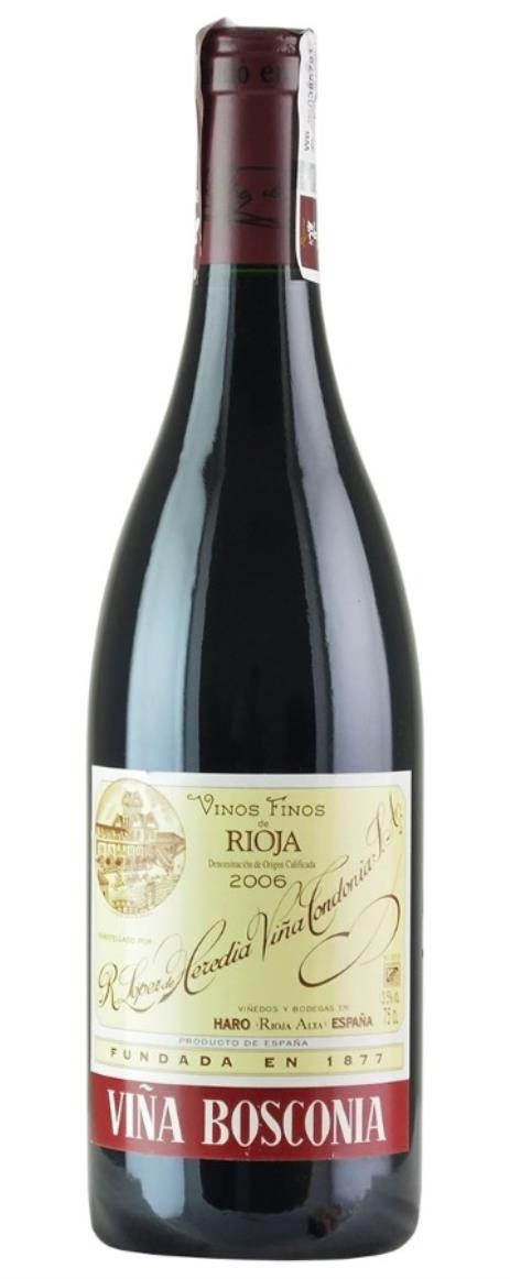 2006 Lopez De Heredia Rioja Vina Bosconia Reserva