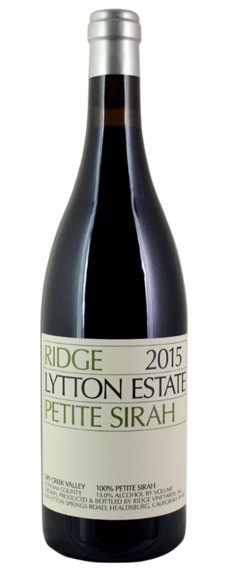 2015 Ridge Lytton Estate Petite Sirah