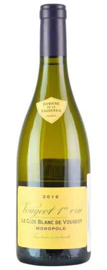 2016 Domaine de la Vougeraie Clos Blanc de Vougeot