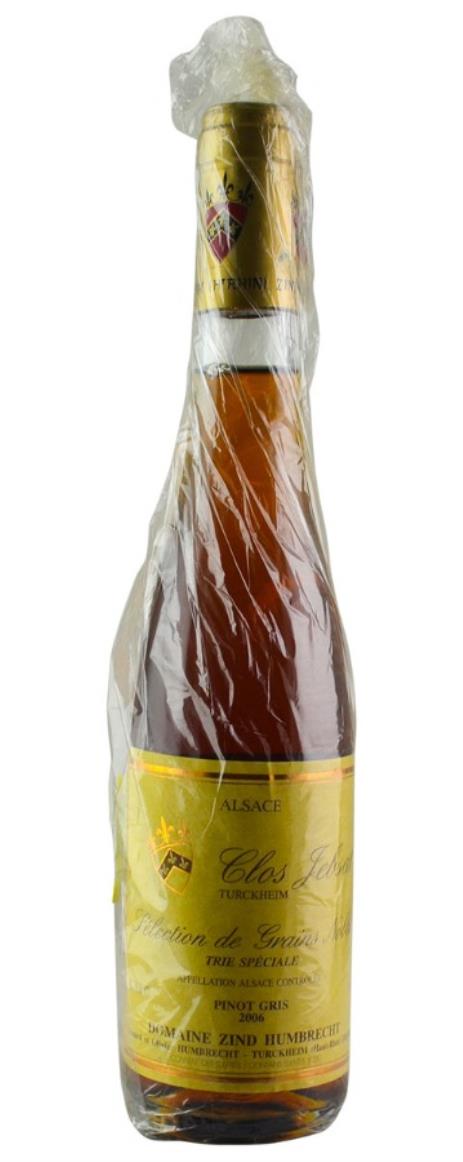 2006 Domaine Zind Humbrecht DO NOT USE Pinot Gris Clos Jebsal (Selection de Grains Nobles) Trie Speciale